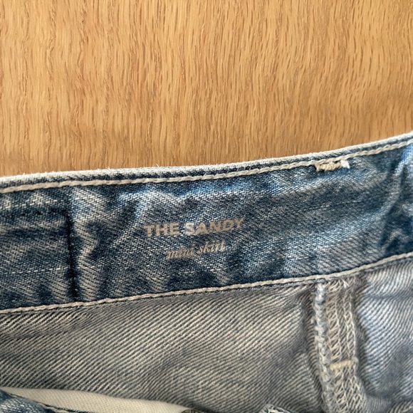 AG Adriano Goldschmied The Sandy Two Toned Denim Mini Skirt, Size 24••• - Picture 9 of 13